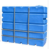 Емкость бак бочка 2200 литров ЕмВП 2200 узкая в дверной проём вертикальная для воды топлива бензина