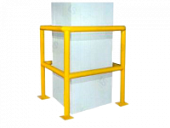 Отбойник металлический для защиты стен складов стеллажей швеллер  для защиты колонн высота 1 метр